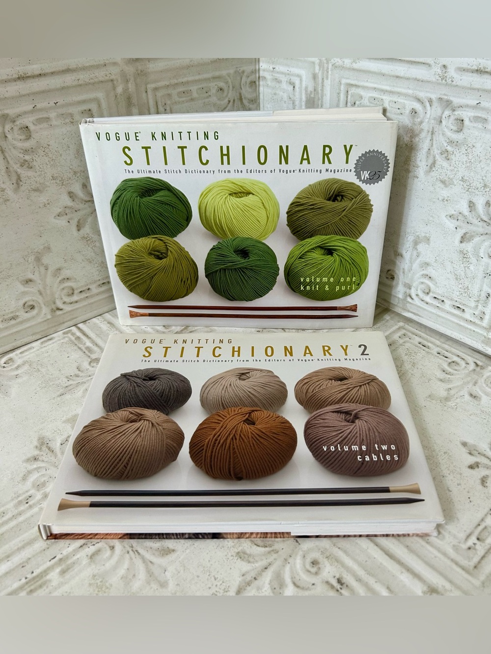 Vogue Knitting Stitchionary Volumes 1& 2 Knitting Books